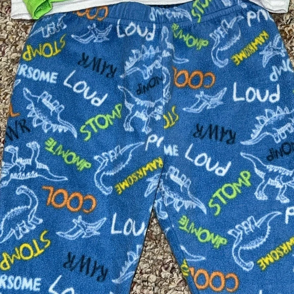 Boys 18 month outfit, pajamas, pjs Kids Pajamas - Green and‎ Blue 18 months